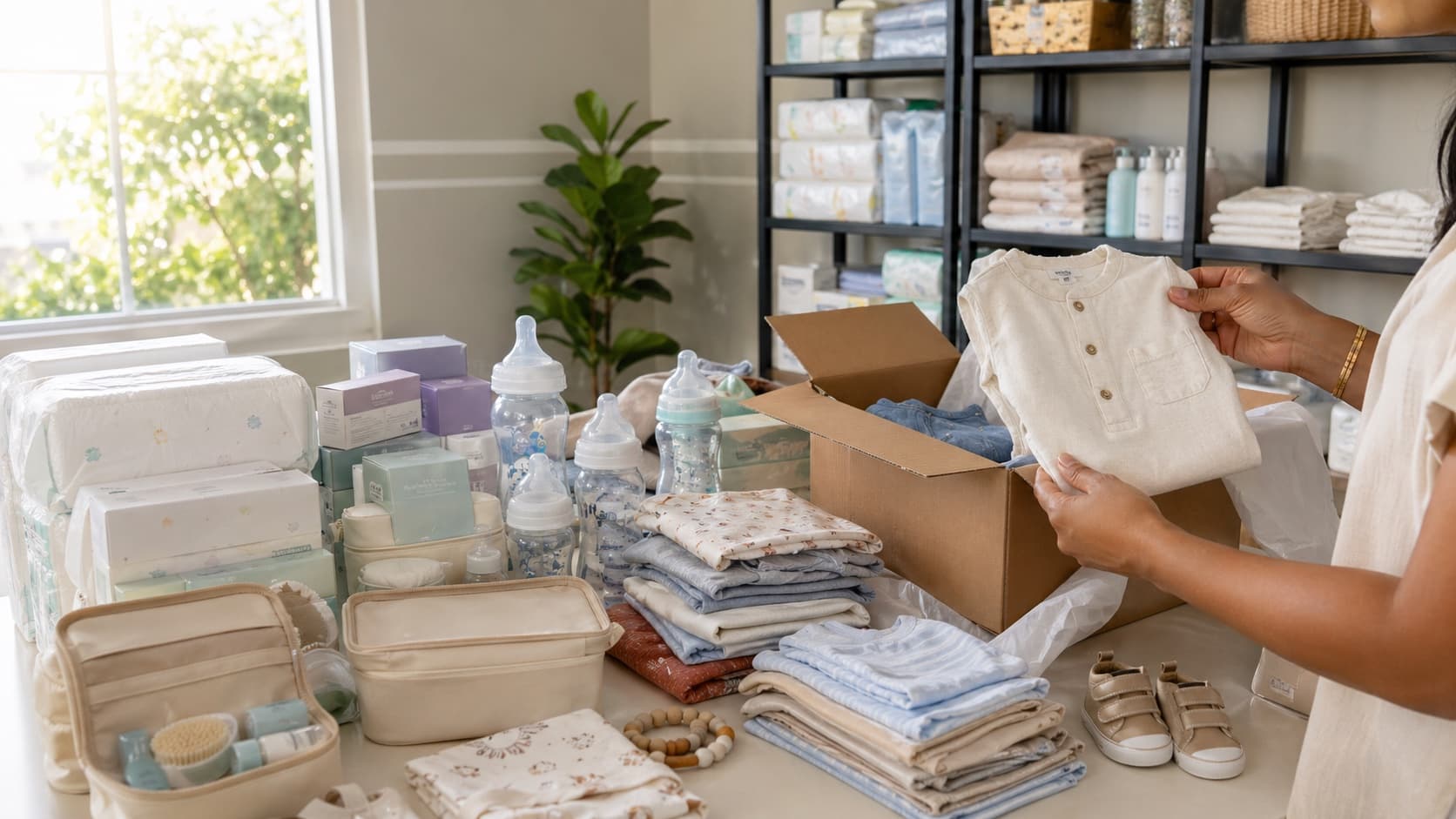 Baby and kids sourcing batch prepared for approval and shipping